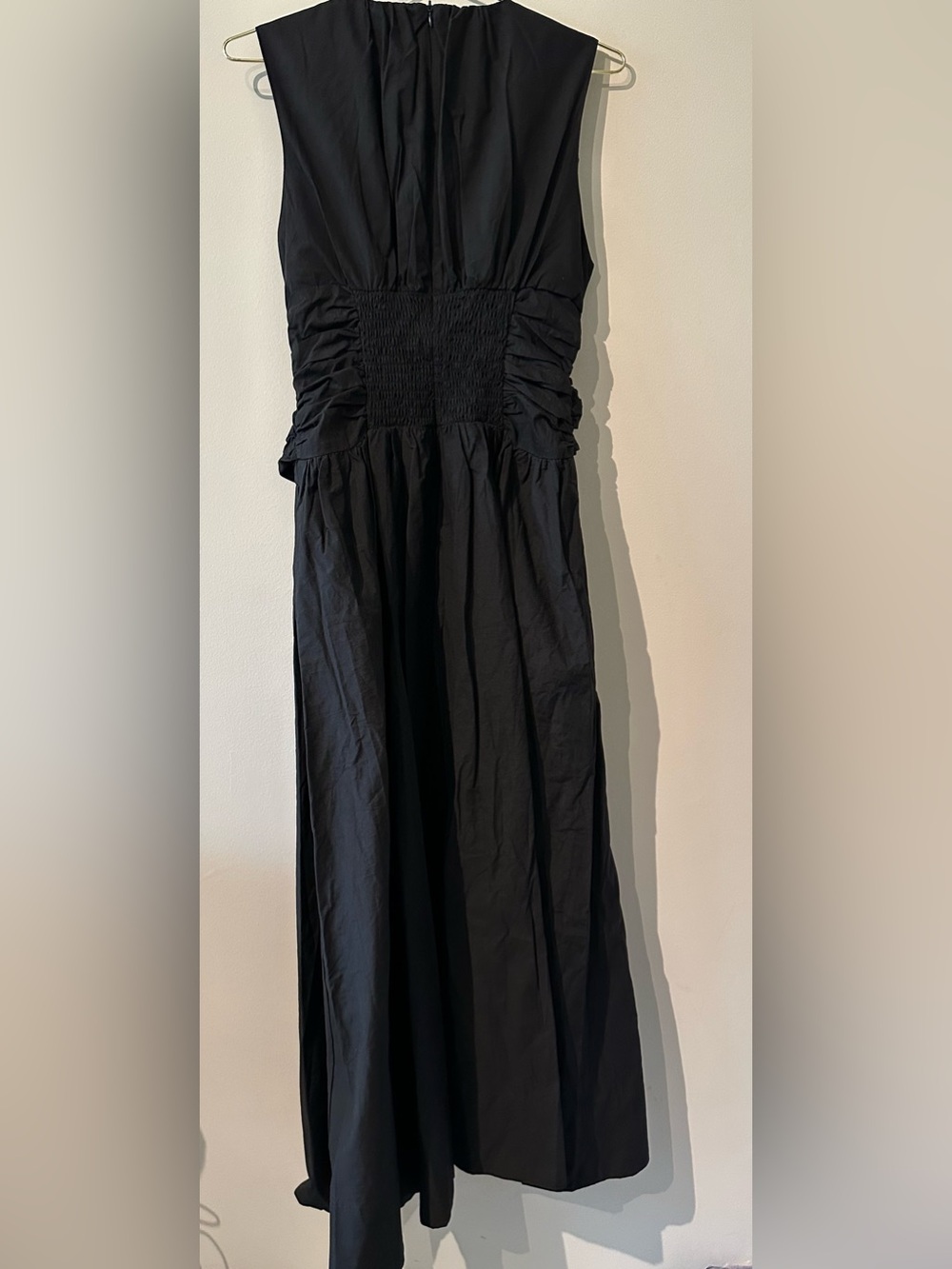 Commense Ruched Waist Maxi Dress in Black size Large. New with tag. - Picture 4 of 8